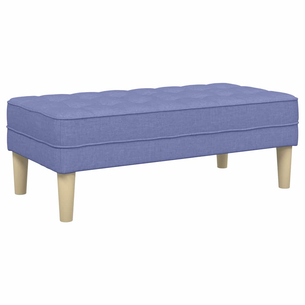 bancă Denim Albastru 113 x 57 x 39 cm țesătură GartenMobel Dekor