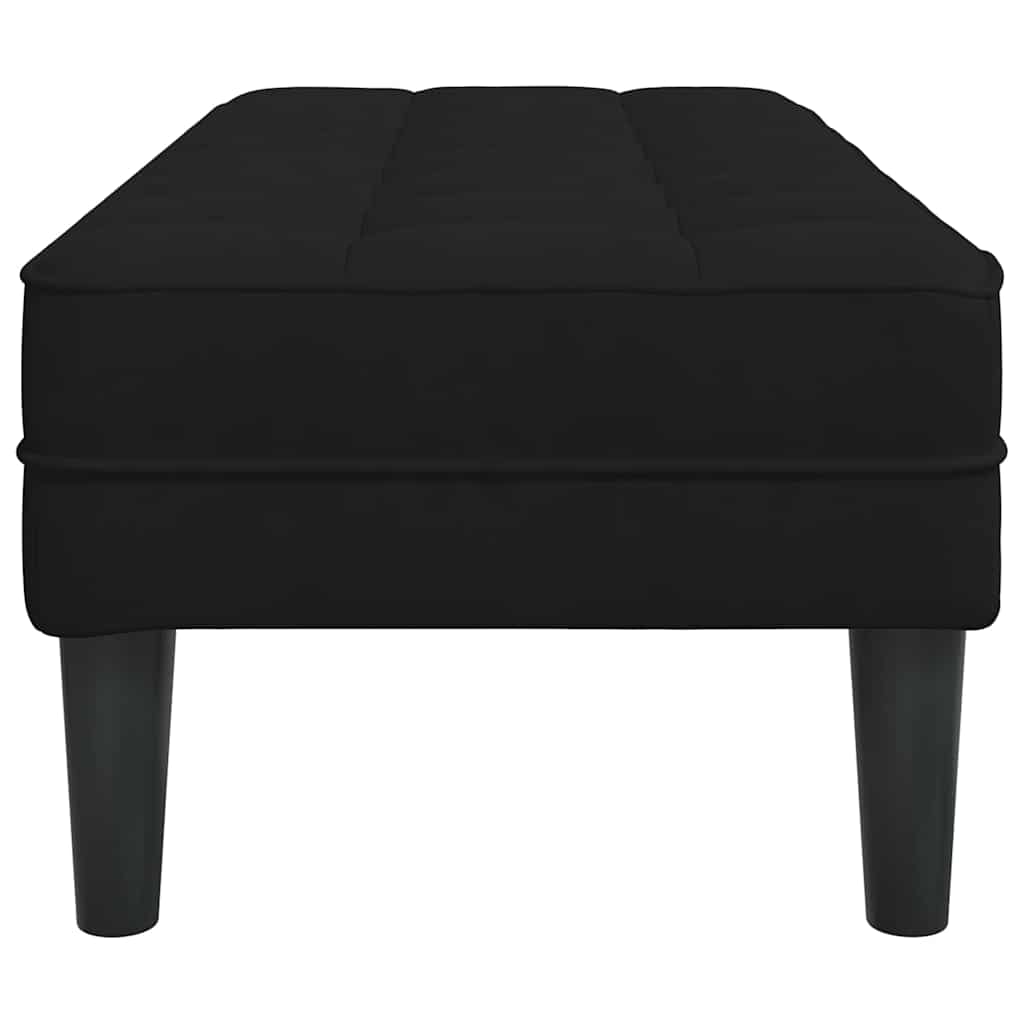 bancă Negru 113 x 57 x 39 cm Catifea GartenMobel Dekor
