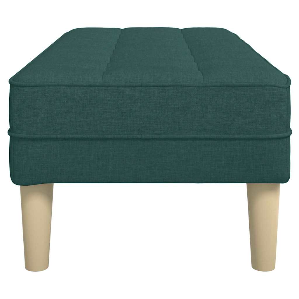 bancă Verde închis 113 x 57 x 39 cm țesătură GartenMobel Dekor