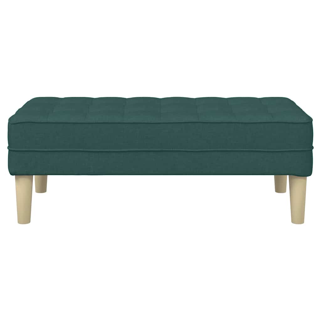 bancă Verde închis 113 x 57 x 39 cm țesătură GartenMobel Dekor