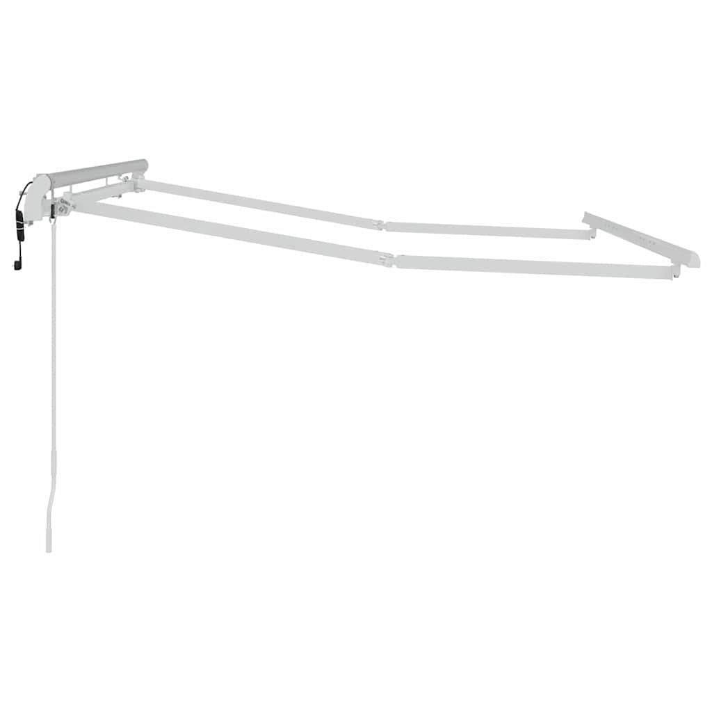 Cadru de copertină Alb 2.5 x 2 m Metal GartenMobel Dekor
