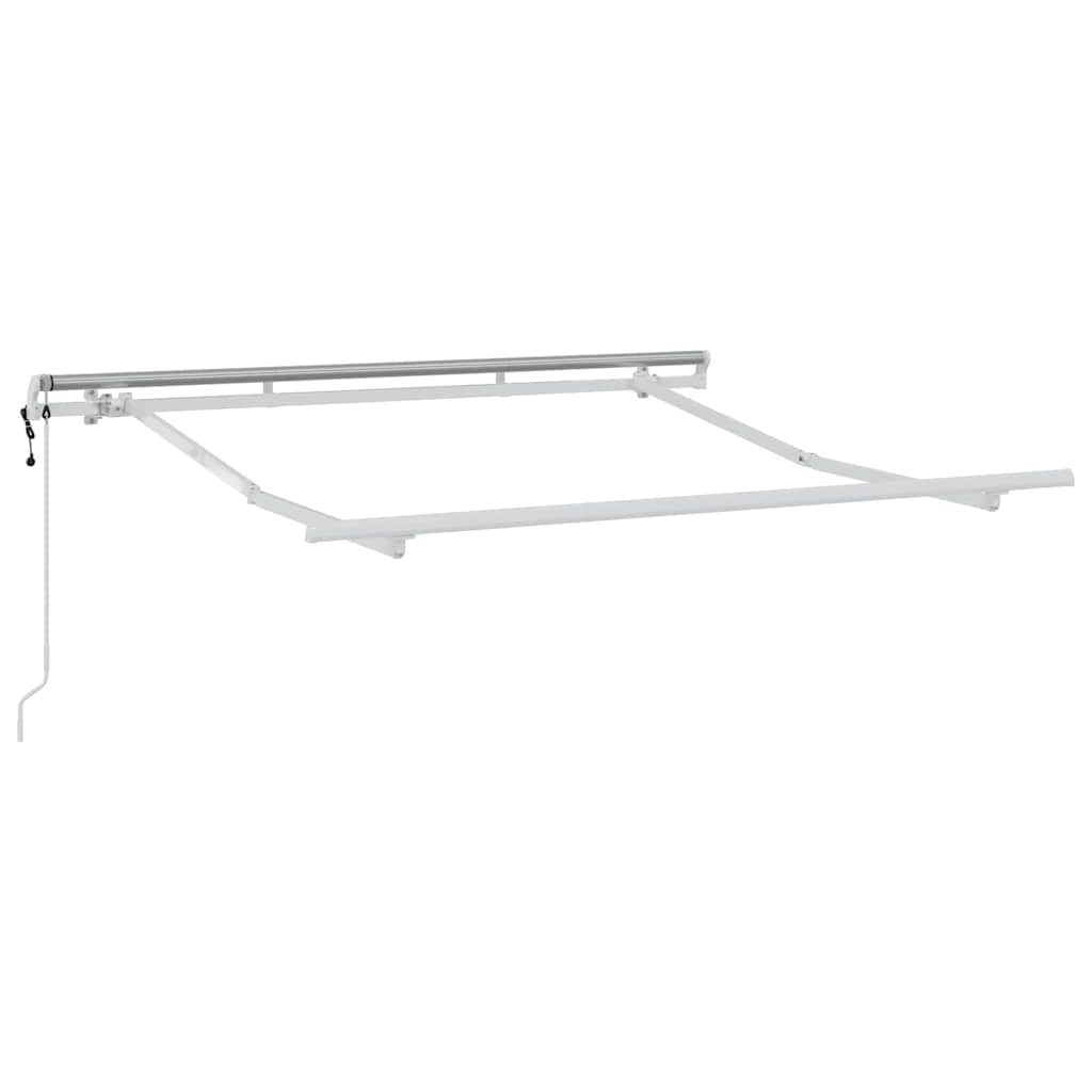 Cadru de copertină Alb 2.5 x 2 m Metal GartenMobel Dekor