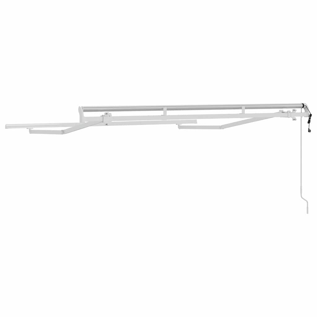 Cadru de copertină Alb 2.5 x 2 m Metal GartenMobel Dekor