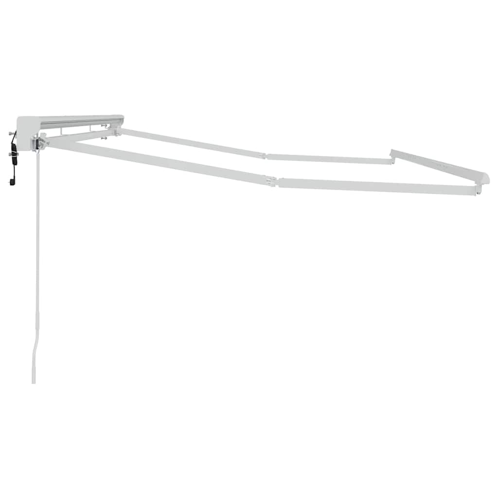 Cadru de copertină Alb 3.5 x 2 m Oțel și aluminiu vopsit GartenMobel Dekor