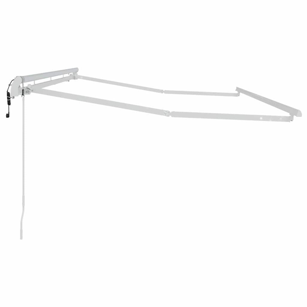 Cadru de copertină Alb 4 x 2 m Metal GartenMobel Dekor