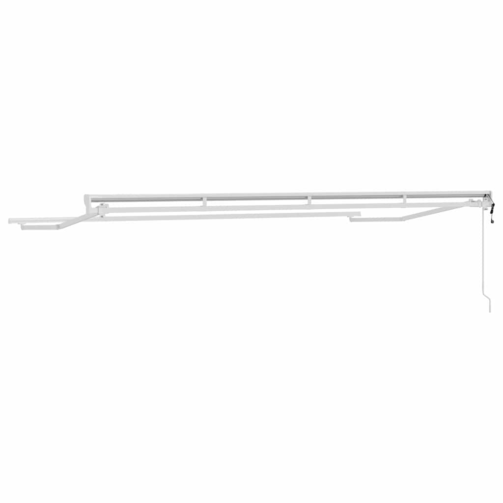 Cadru de copertină Alb 4 x 2 m Oțel și aluminiu vopsit GartenMobel Dekor