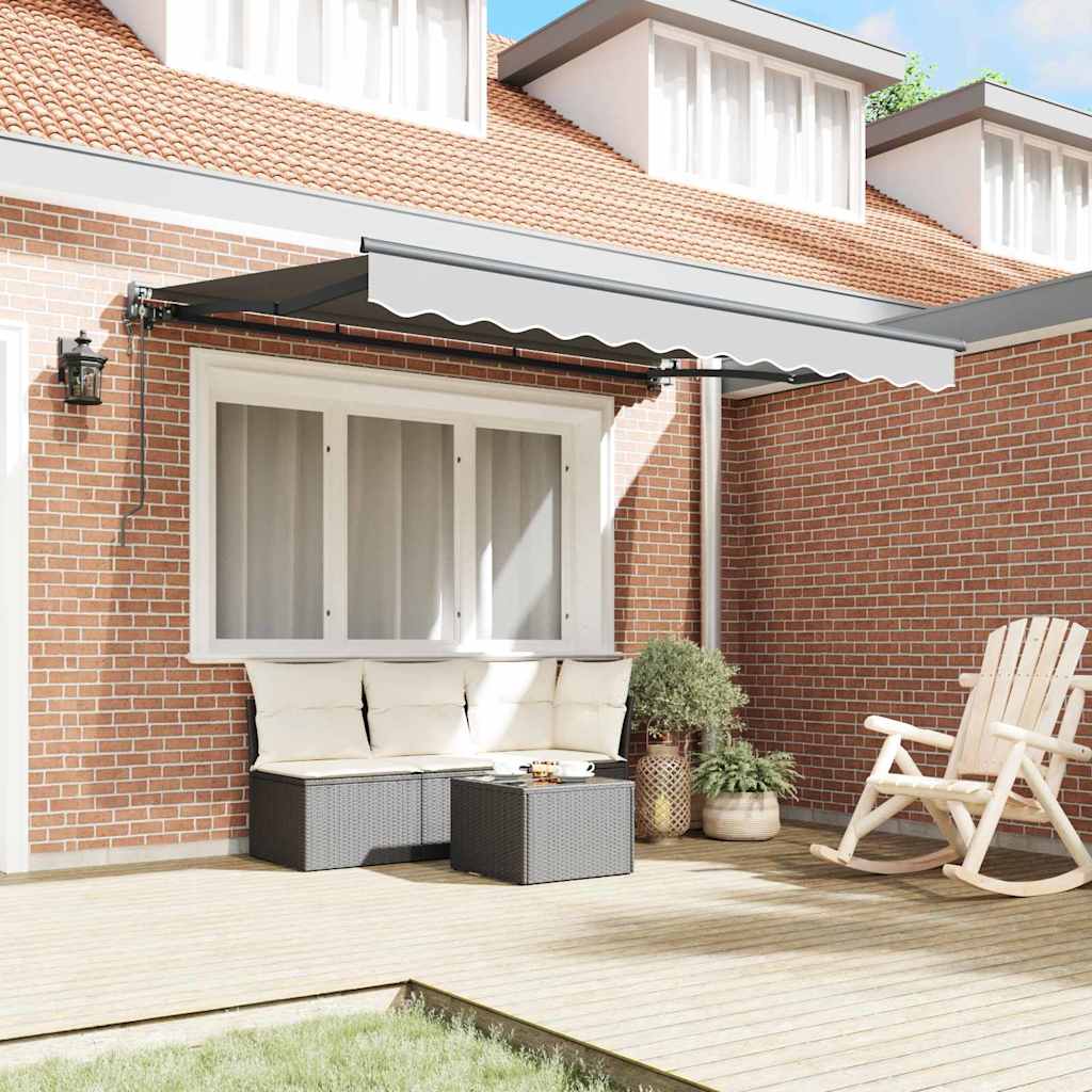 Cadru de copertină Antracit 3.5 x 2 m Metal GartenMobel Dekor