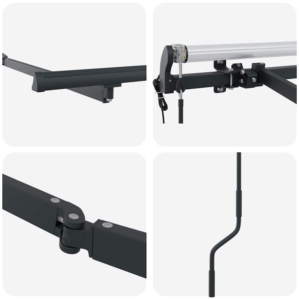 Cadru de copertină Antracit 3.5 x 2 m Metal GartenMobel Dekor