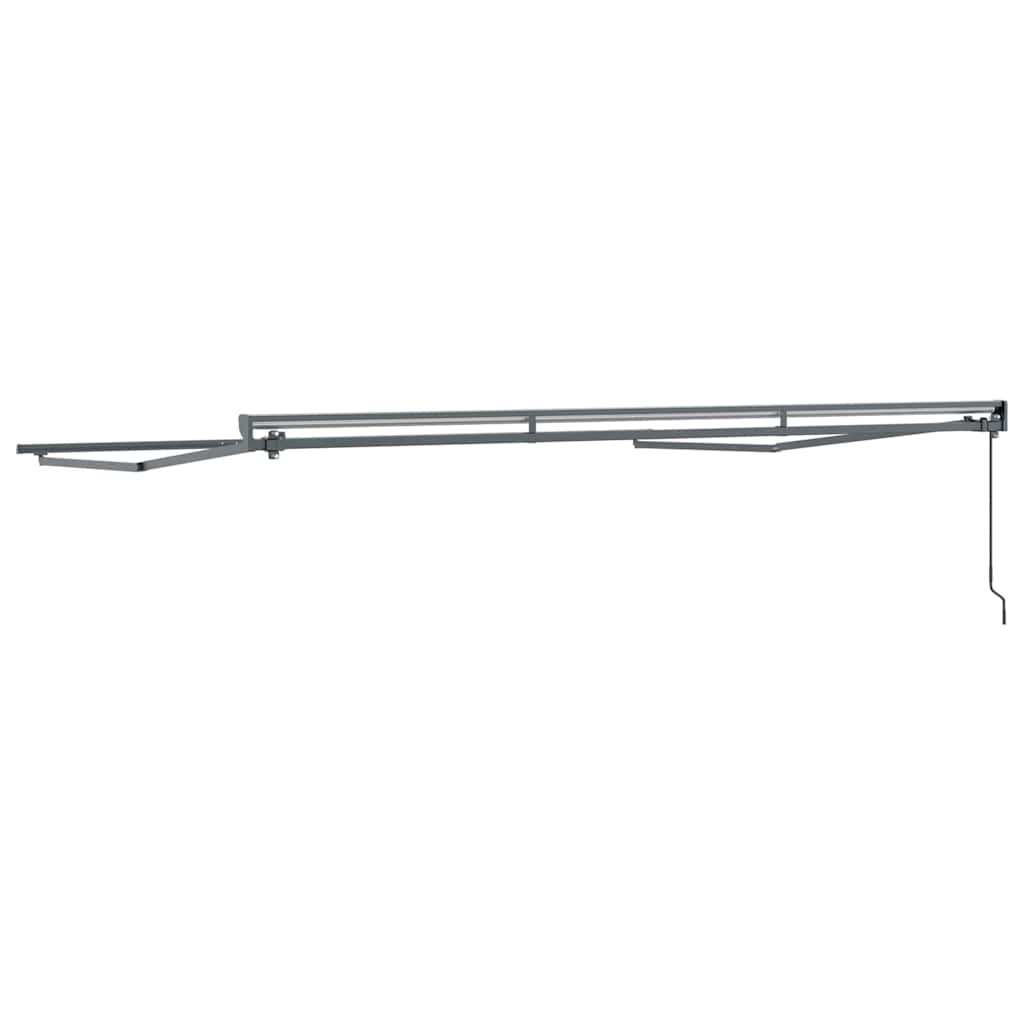 Cadru de copertină Antracit 4 × 3 m Oțel și aluminiu vopsit GartenMobel Dekor