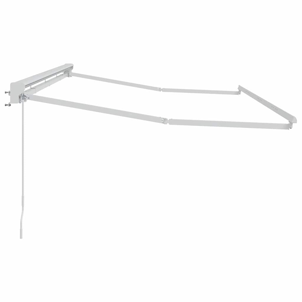 Cadru de copertină Manual Alb 4 x 2 m Oțel și aluminiu vopsit GartenMobel Dekor