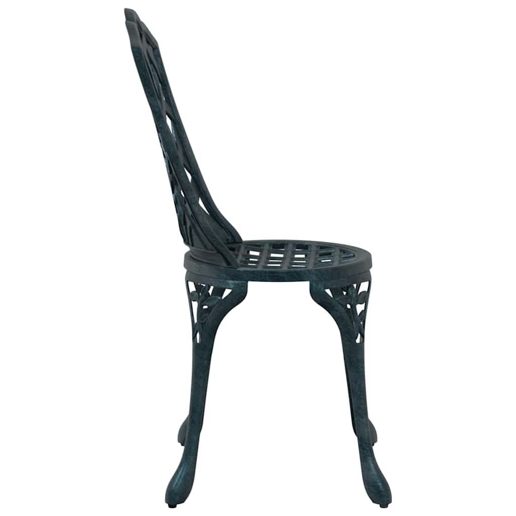 Scaun pentru Grădină 2 pcs Verde 55 x 56.5 x 91cm Aluminiu GartenMobel Dekor