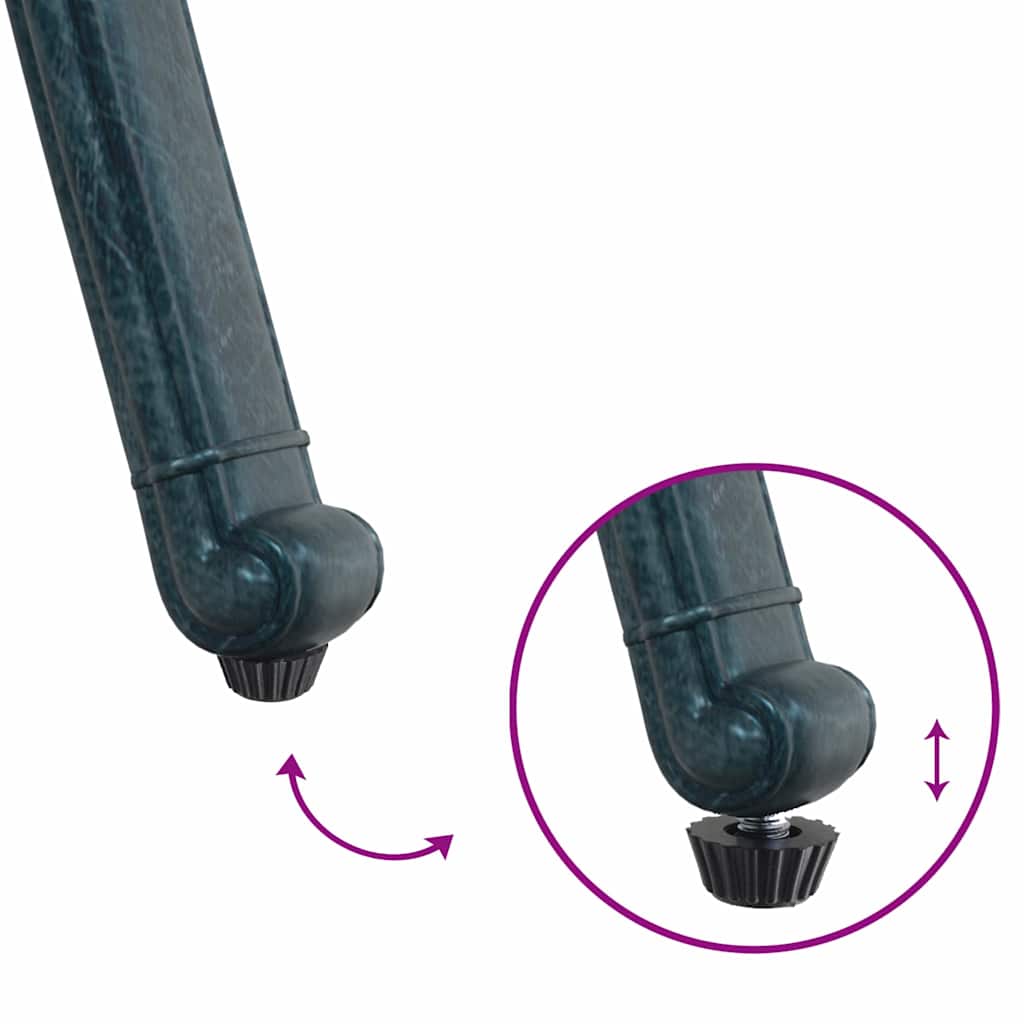 Scaun pentru Grădină 2 pcs Verde 55 x 56.5 x 91cm Aluminiu GartenMobel Dekor