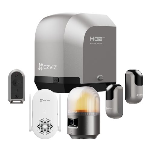 Kit automatizare poarta culisanta 600Kg/8m, Wi-Fi, camera rezolutie 2K, alarma, sirena - EZVIZ CS-HG2-R100-60HC(Pro) SafetyGuard Surveillance