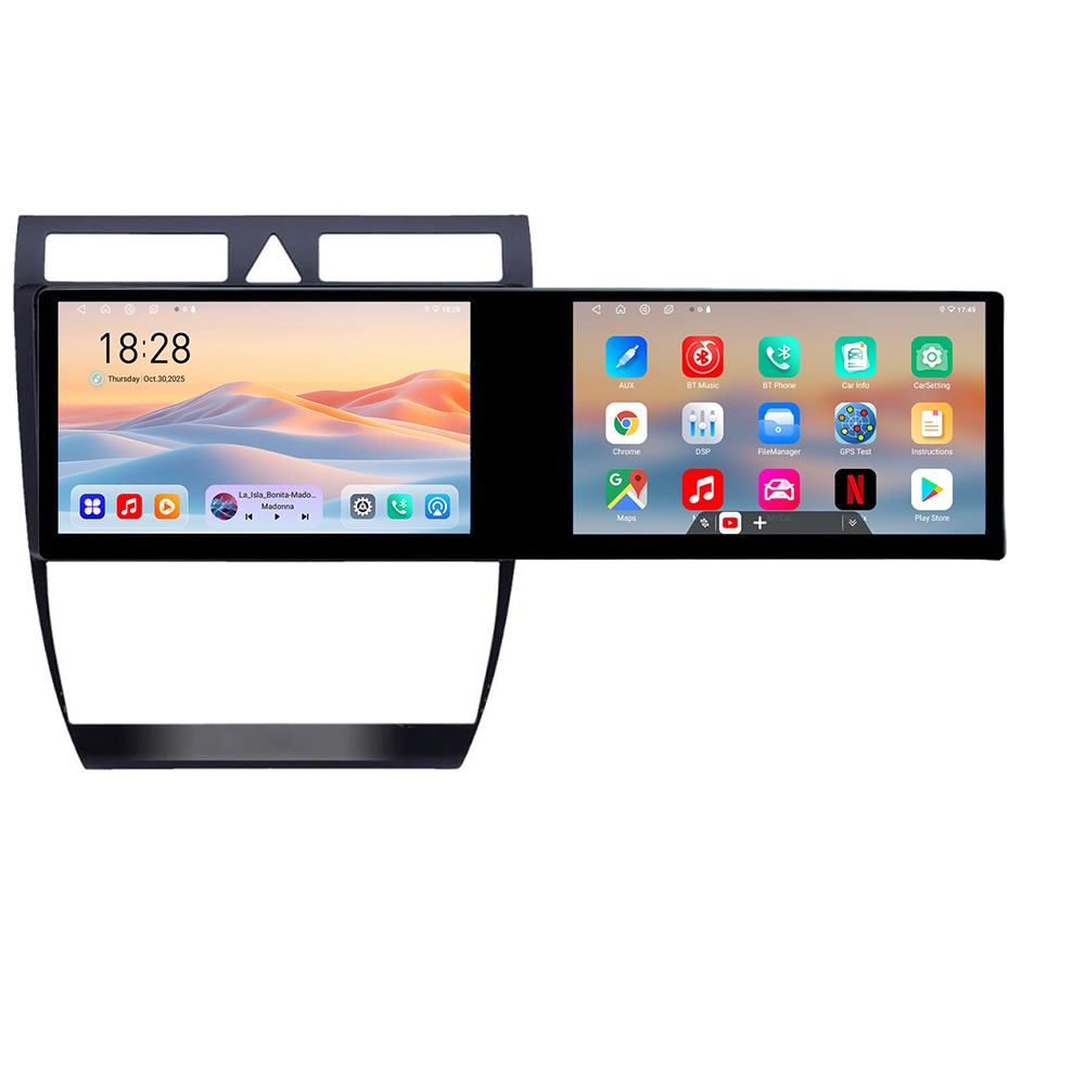 Navigatie Audi A6 Kit-102 Edotec 2 ecrane 8 core 4+128 21.6 inch Incell android Wifi 5Ghz gps internet CarStore Technology