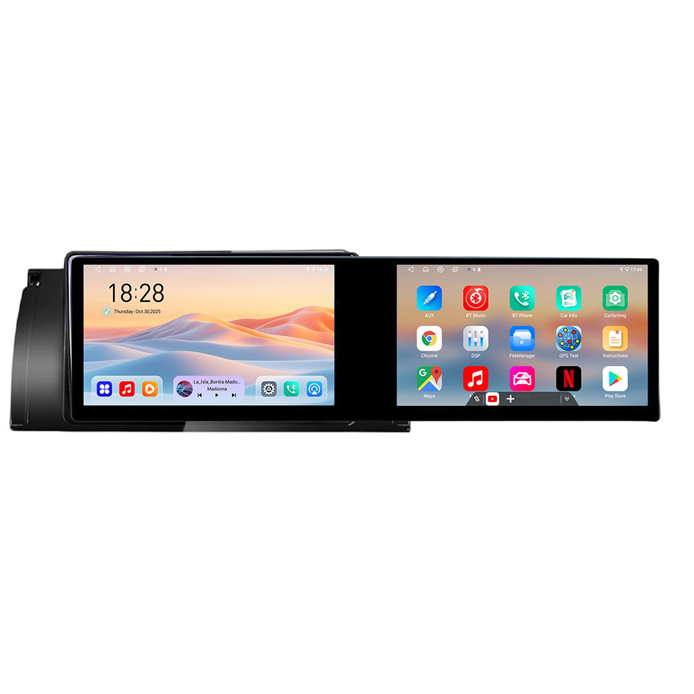 Navigatie BMW E39 si E53 Kit-082 Edotec 2 ecrane 8 core 4+128 21.6 inch Incell android Wifi 5Ghz gps internet CarStore Technology