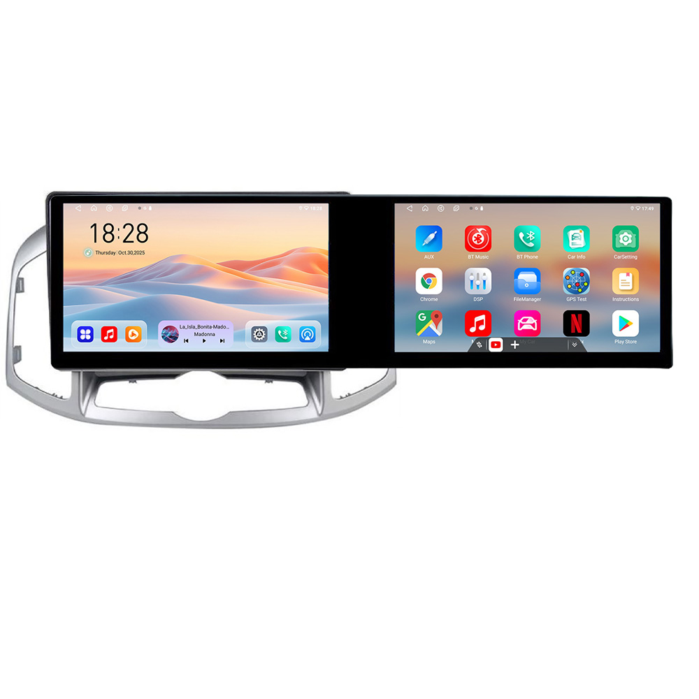 Navigatie Chevrolet Captiva 2012-2018 Manual Kit-109 Edotec 2 ecrane 8 core 4+128 21.6 inch Incell android Wifi 5Ghz gps internet 2 CarStore Technology