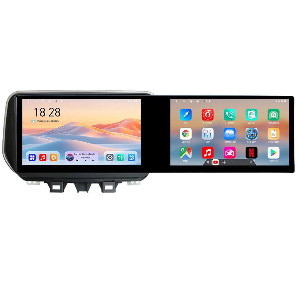 Navigatie Hyundai Tucson 2019 Edotec 2 ecrane 8 core 4+128 21.6 inch Incell android Wifi 5Ghz gps internet Kit-1135 CarStore Technology