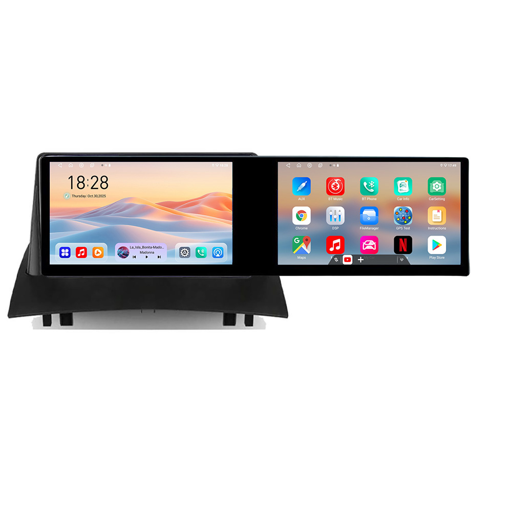 Navigatie Renault Megane 2 Kit-098 Edotec 2 ecrane 8 core 4+128 21.6 inch Incell android Wifi 5Ghz gps internet CarStore Technology