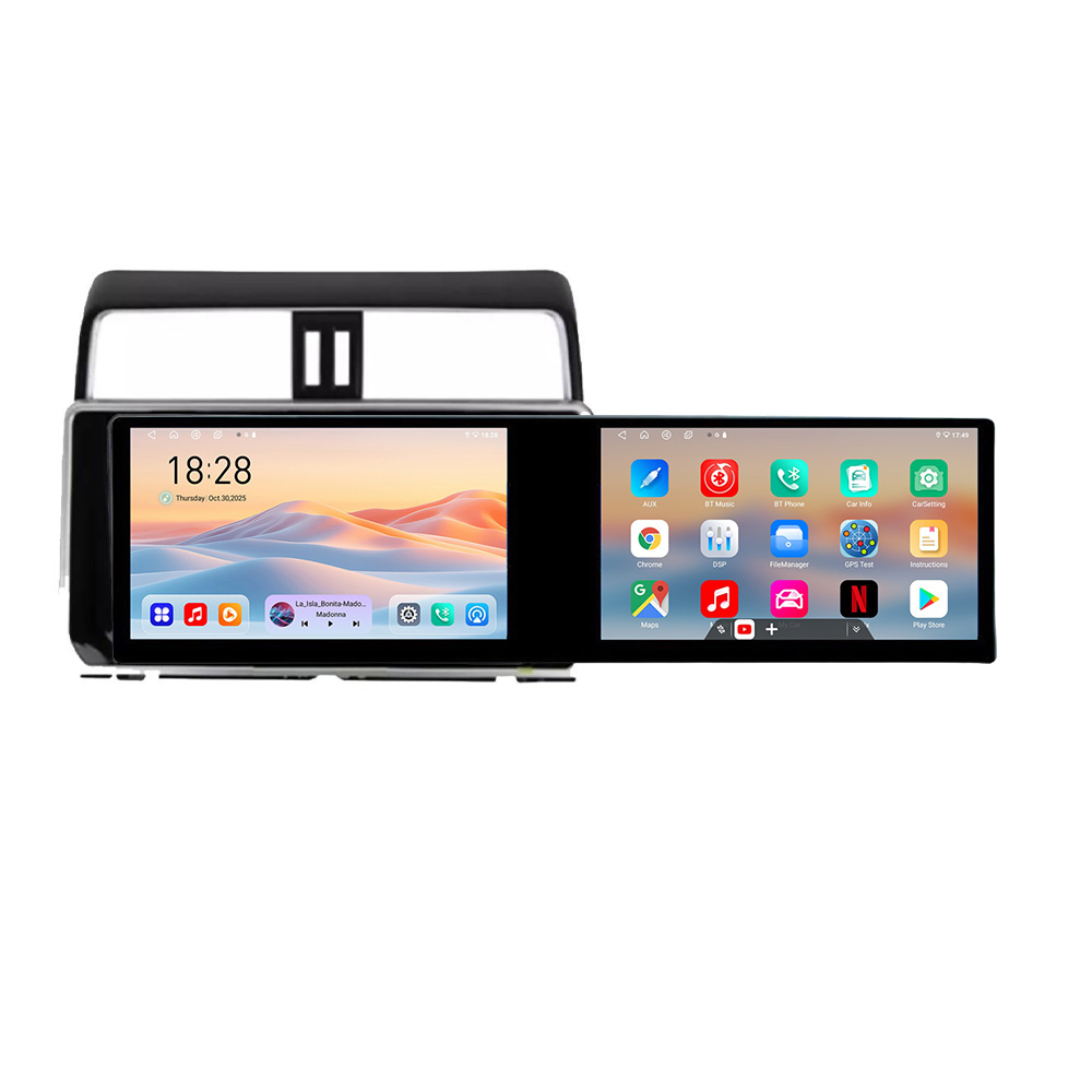 Navigatie Toyota Prado J150 2018- Kit-1065 Edotec 2 ecrane 8 core 4+128 21.6 inch Incell android Wifi 5Ghz gps internet CarStore Technology