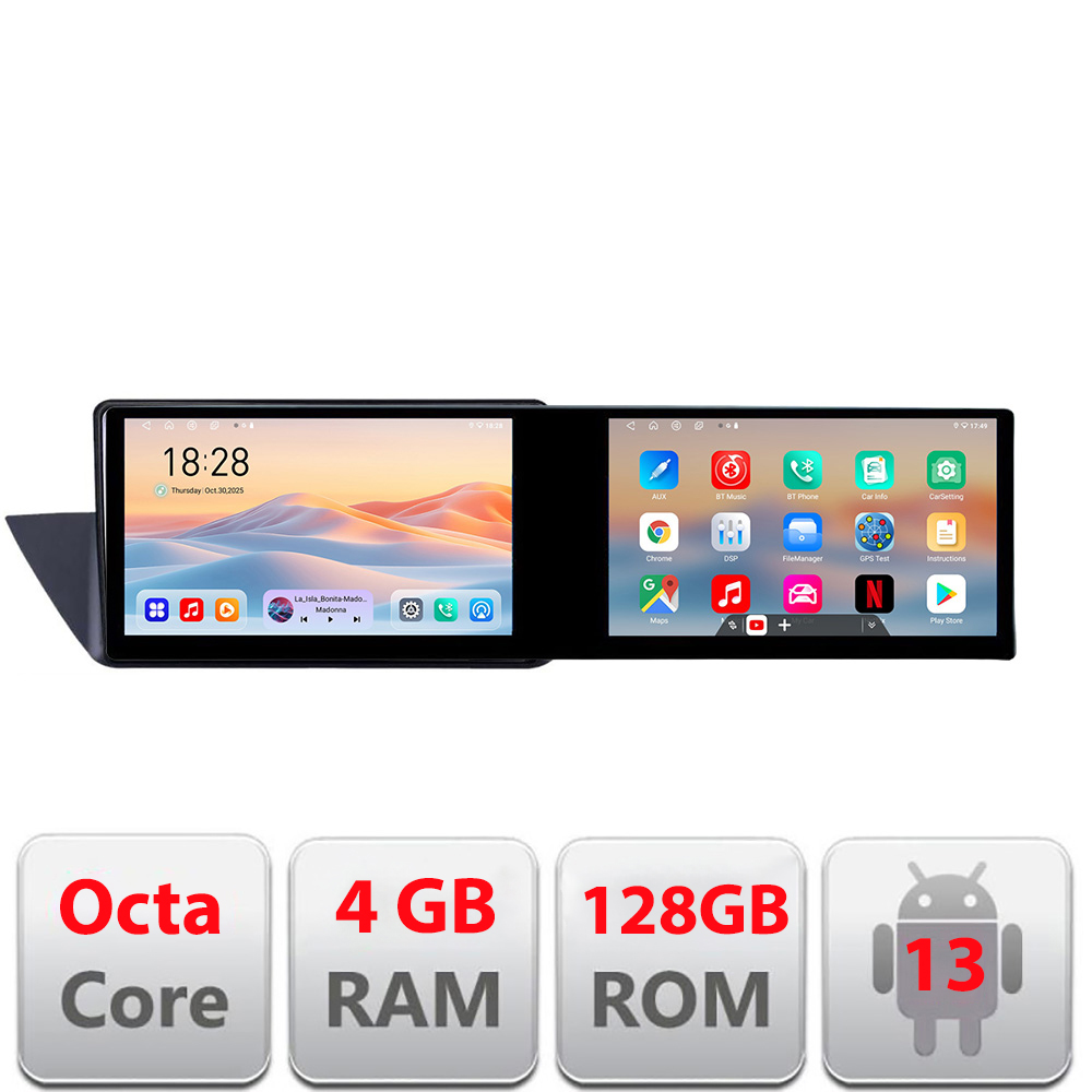 Navigatie BMW X1 E84 Kit-219 Edotec 2 ecrane 8 core 4+128 21.6 inch Incell android Wifi 5Ghz gps internet CarStore Technology