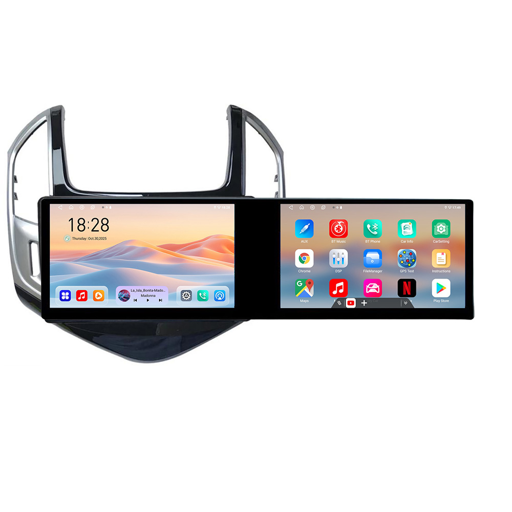 Navigatie Chevrolet Cruze 2013-Kit-1267 Edotec 2 ecrane 8 core 4+128 21.6 inch Incell android Wifi 5Ghz gps internet CarStore Technology