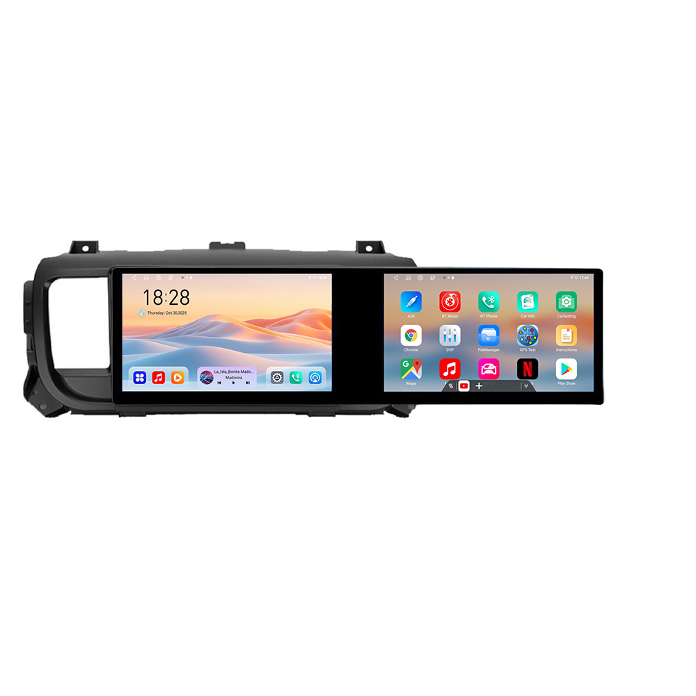 Navigatie Citroen Jumpy Toyota ace Peugeot Traveller Kit-jumpy16 Edotec 2 ecrane 8 core 4+128 21.6 inch Incell android Wifi 5Ghz gps internet v1 CarStore Technology