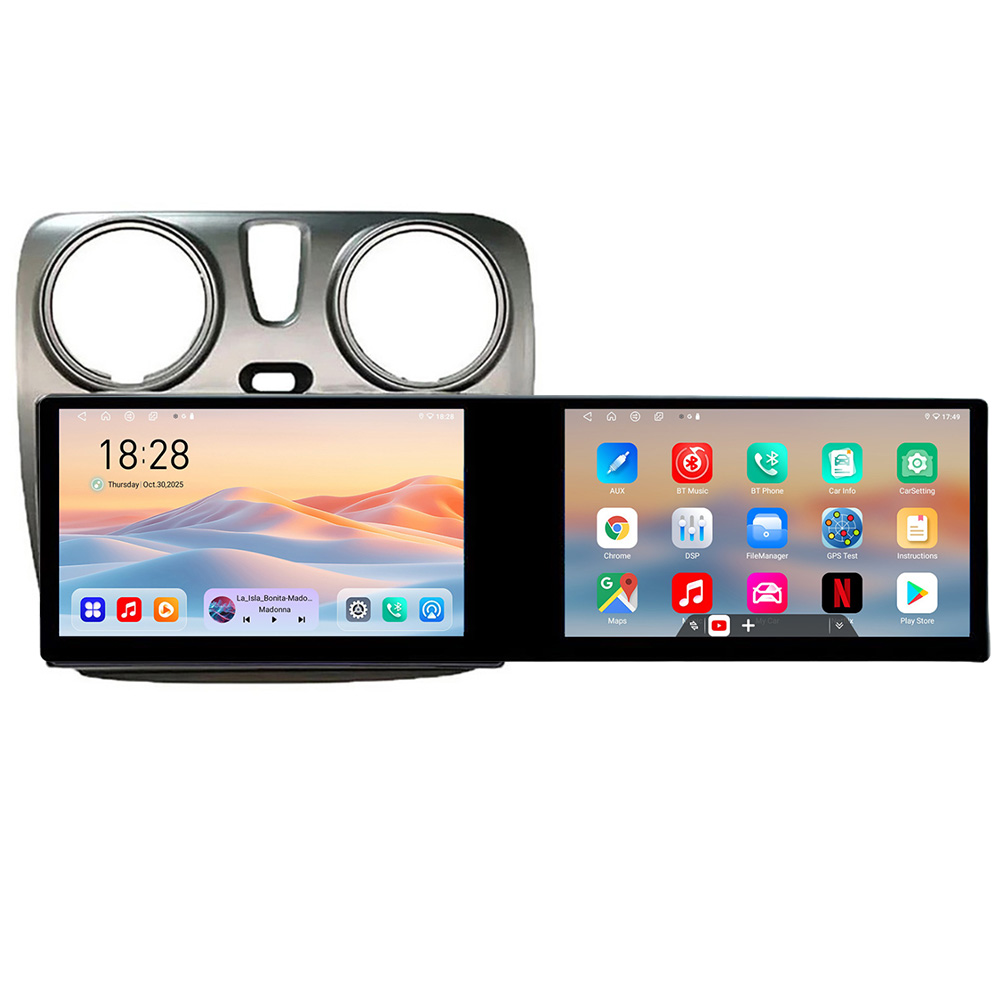 Navigatie Dacia Dokker Edotec 2 ecrane 8 core 4+128 21.6 inch Incell android Wifi 5Ghz gps internet CarStore Technology