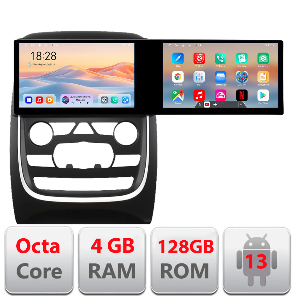 Navigatie Dodge Durango 2014-2020 Lenovo 8 core 4+64 10.5 inch Incell 1K android Wifi 5Ghz gps internet CarStore Technology