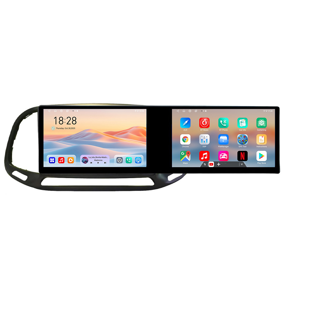 Navigatie Fiat Doblo 2015-2018 Kit-DOBLO15 Edotec 2 ecrane 8 core 4+128 21.6 inch Incell android Wifi 5Ghz gps internet CarStore Technology