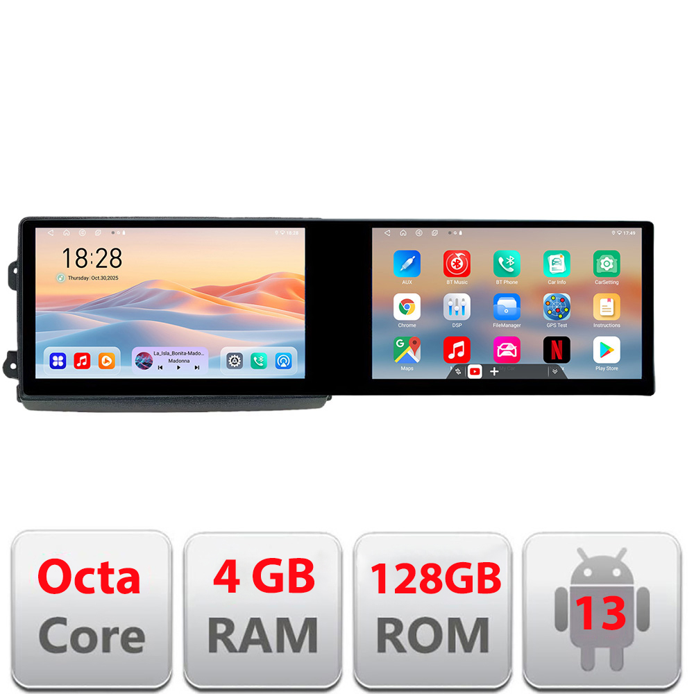 Navigatie Fiat Ducato 2021- Lenovo Incell 1K 10.5 inch 8 core 4+64 carplay android auto radio internet KIT-ducato2024+EDT-E211-RK CarStore Technology