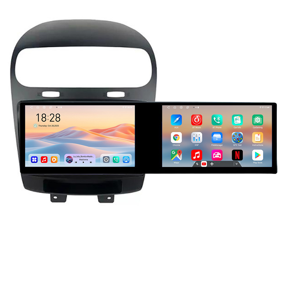 Navigatie Fiat Freemont Dodge Journey 2012-2019 Edotec 2 ecrane 8 core 4+128 21.6 inch Incell android Wifi 5Ghz gps internet 32 CarStore Technology