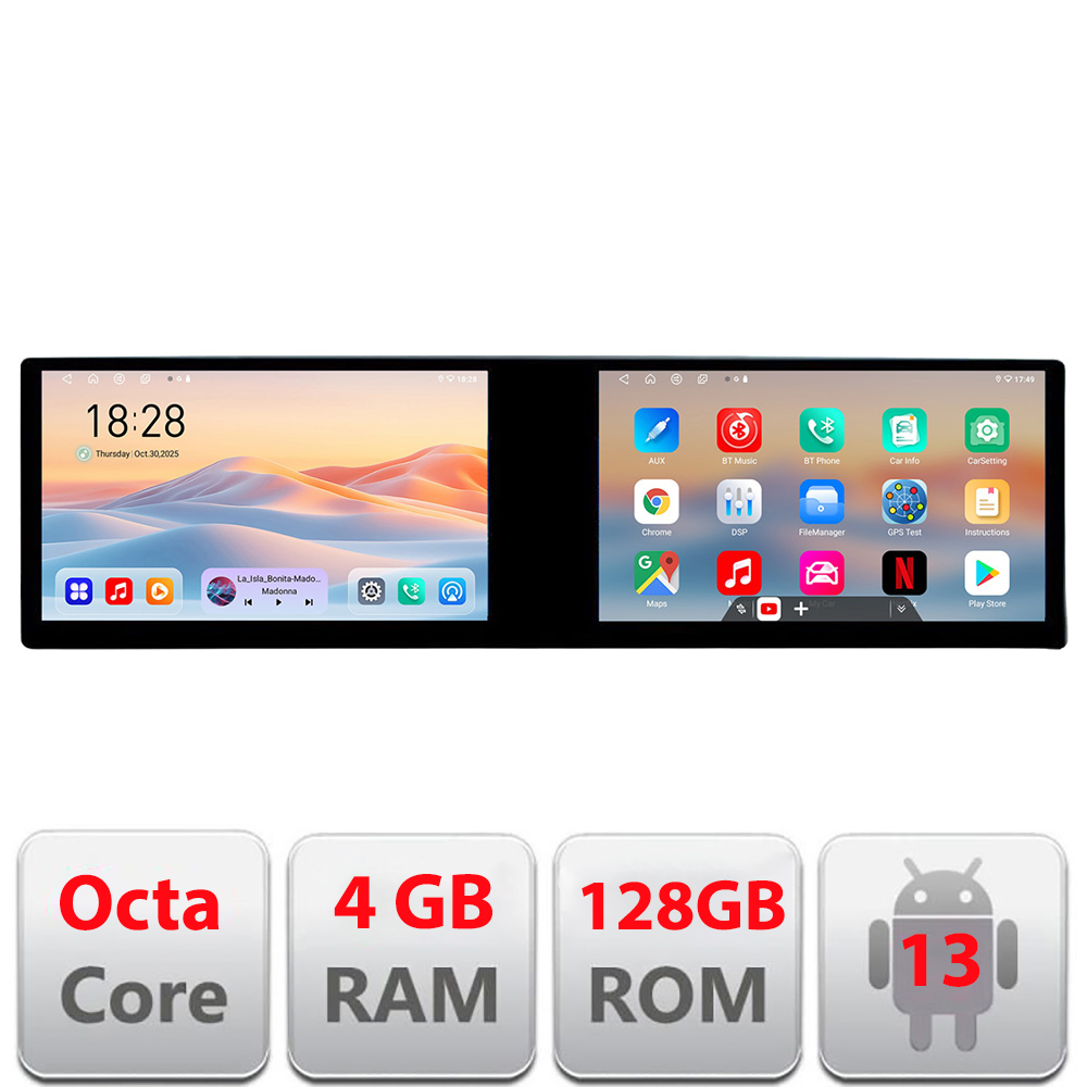 Navigatie Ford Focus C-max S-max Galaxy Mondeo unitati ovale Lenovo Incell 1K 10.5 inch 8 core 4+64 carplay android auto radio internet kit-ford-oval+EDT-E211-RK CarStore Technology