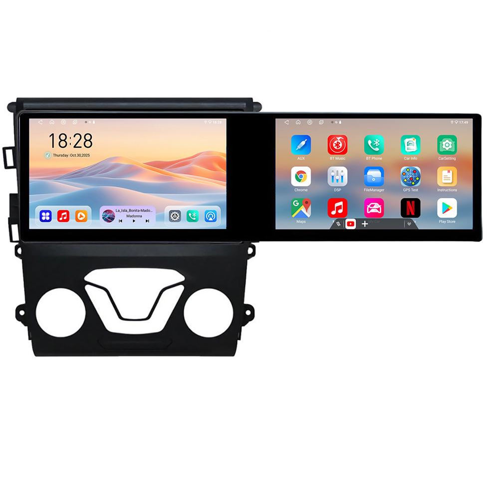 Navigatie Ford Mondeo 2013- Kit-377 Edotec 2 ecrane 8 core 4+128 21.6 inch Incell android Wifi 5Ghz gps internet CarStore Technology