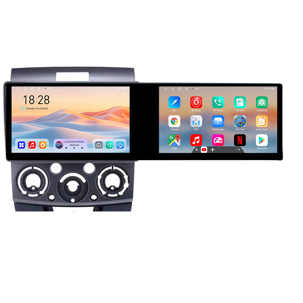 Navigatie Ford Ranger Mazda BT50 2007-2012 Kit-RANGER Edotec 2 ecrane 8 core 4+128 21.6 inch Incell android Wifi 5Ghz gps internet v1 CarStore Technology