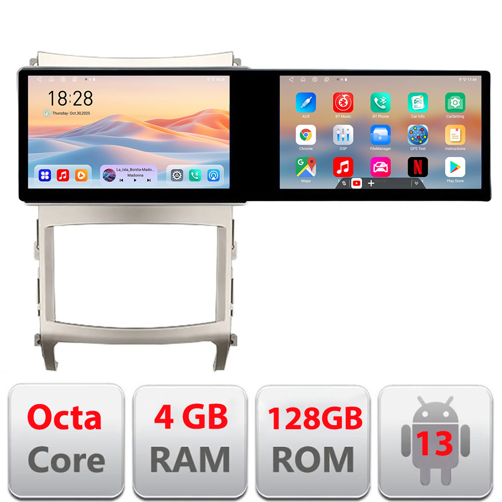 Navigatie Hyundai IX55 Edotec 2 ecrane 8 core 4+128 21.6 inch Incell android Wifi 5Ghz gps internet Kit-ix55 CarStore Technology