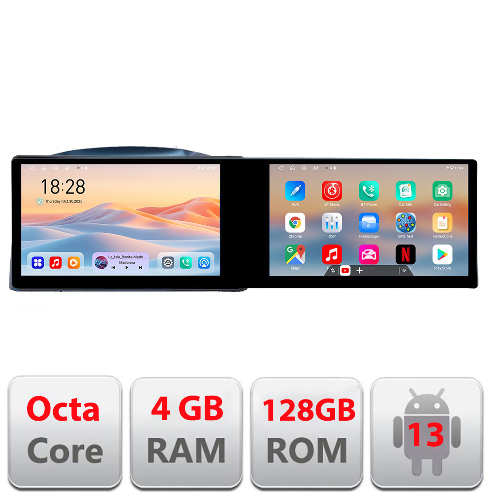 Navigatie Jeep Grand Cherokee 2004-2007 Edotec 2 ecrane 8 core 4+128 21.6 inch Incell android Wifi 5Ghz gps internet Kit-cherokee-2007 CarStore Technology