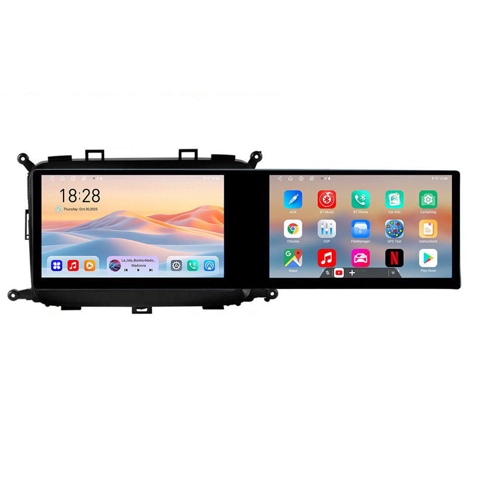 Navigatie Kia Carens 2013-2018 Kit-2023 Edotec 2 ecrane 8 core 4+128 21.6 inch Incell android Wifi 5Ghz gps internet CarStore Technology