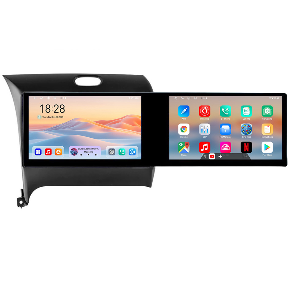 Navigatie Kia Cerato 2013-2017 Kit-1562 Edotec 2 ecrane 8 core 4+128 21.6 inch Incell android Wifi 5Ghz gps internet CarStore Technology