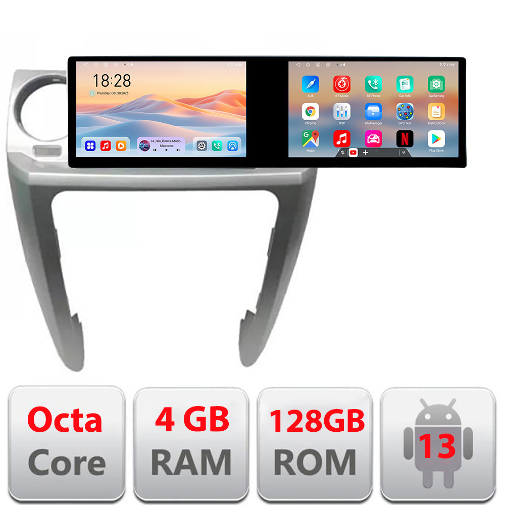 Navigatie Land Rover Discovery 3 2007-2015 Edotec 2 ecrane 8 core 4+128 21.6 inch Incell android Wifi 5Ghz gps internet CarStore Technology