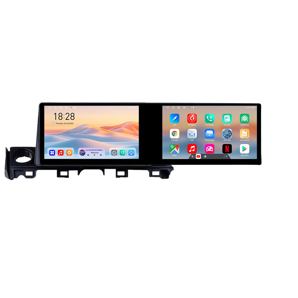 Navigatie Mazda 6 2018- Edotec 2 ecrane 8 core 4+128 21.6 inch Incell android Wifi 5Ghz gps internet Co CarStore Technology