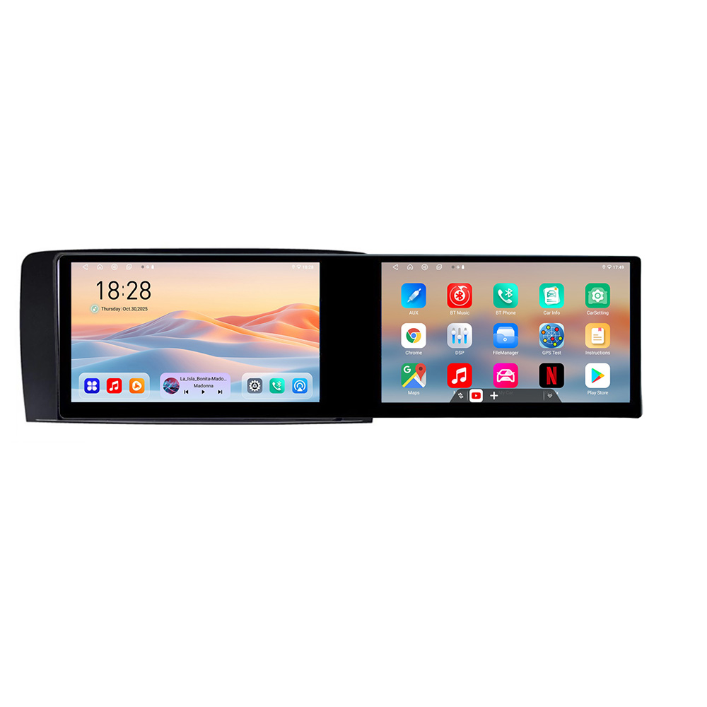 Navigatie Mercedes Clasa R Kit-215 Edotec 2 ecrane 8 core 4+128 21.6 inch Incell android Wifi 5Ghz gps internet CarStore Technology