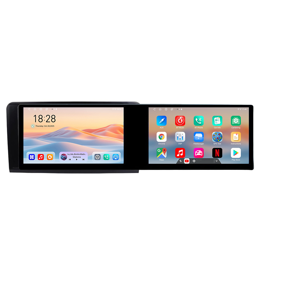 Navigatie Mercedes ML GL Kit-213 Edotec 2 ecrane 8 core 4+128 21.6 inch Incell android Wifi 5Ghz gps internet CarStore Technology