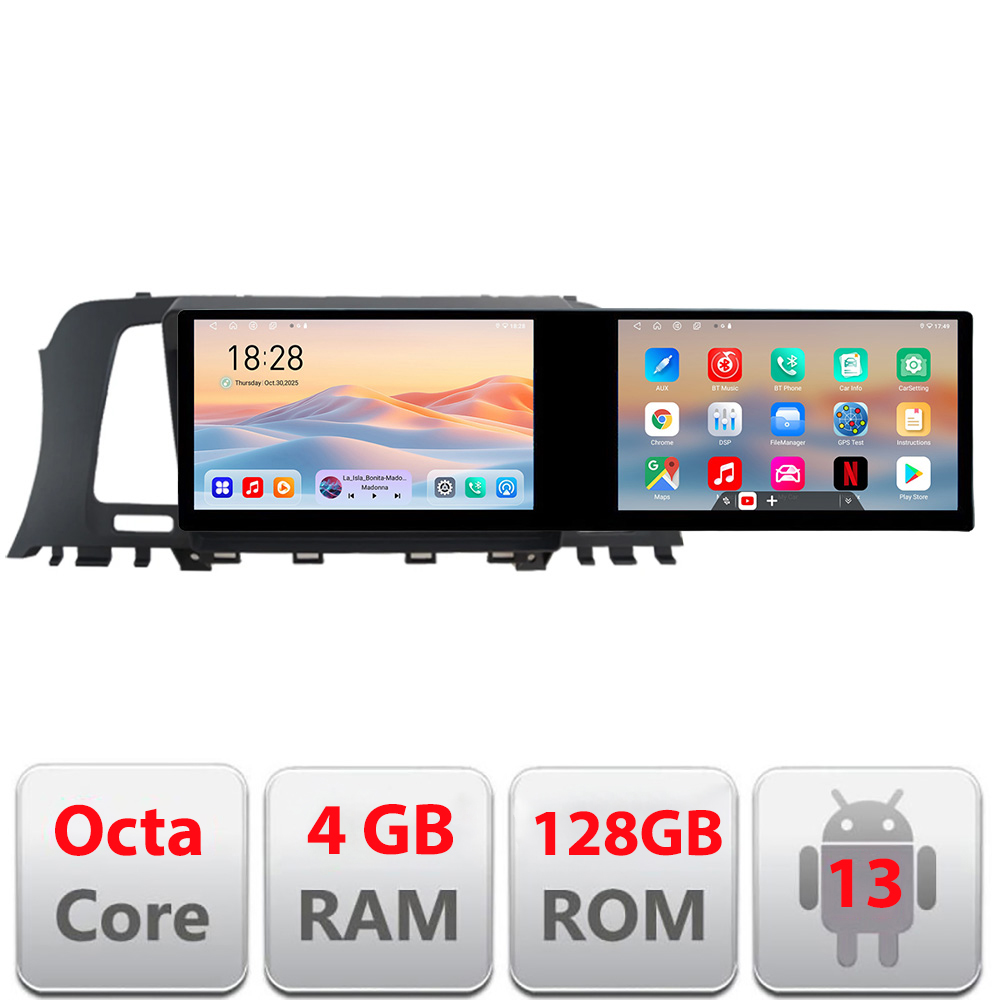 Navigatie Nissan Murano Z51 2007-2013 Edotec 2 ecrane 8 core 4+128 21.6 inch Incell android Wifi 5Ghz gps internet KIT-murano2010 CarStore Technology