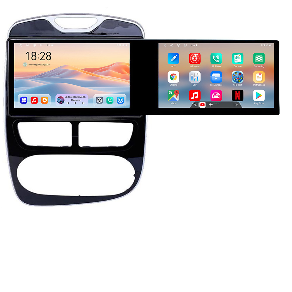 Navigatie Renault Clio 4 V1 Kit-467 Edotec 2 ecrane 8 core 4+128 21.6 inch Incell android Wifi 5Ghz gps internet CarStore Technology