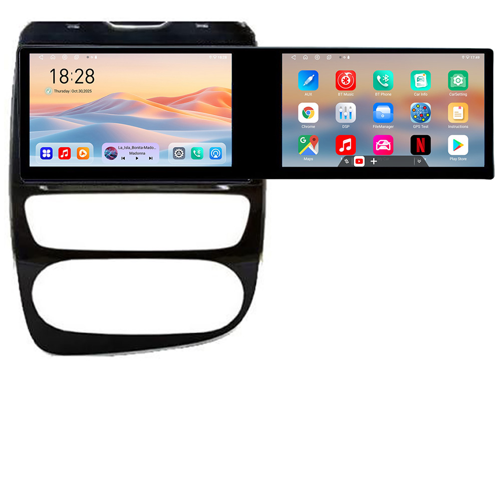 Navigatie Renault Clio 4 V2 Kit-468 Edotec 2 ecrane 8 core 4+128 21.6 inch Incell android Wifi 5Ghz gps internet CarStore Technology