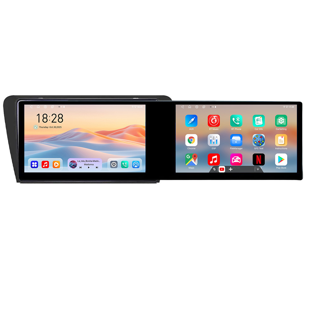 Navigatie SKODA SKODA OCTAVIA 2014-2020 Manual Kit-279 Edotec 2 ecrane 8 core 4+128 21.6 inch Incell android Wifi 5Ghz gps internet CarStore Technology