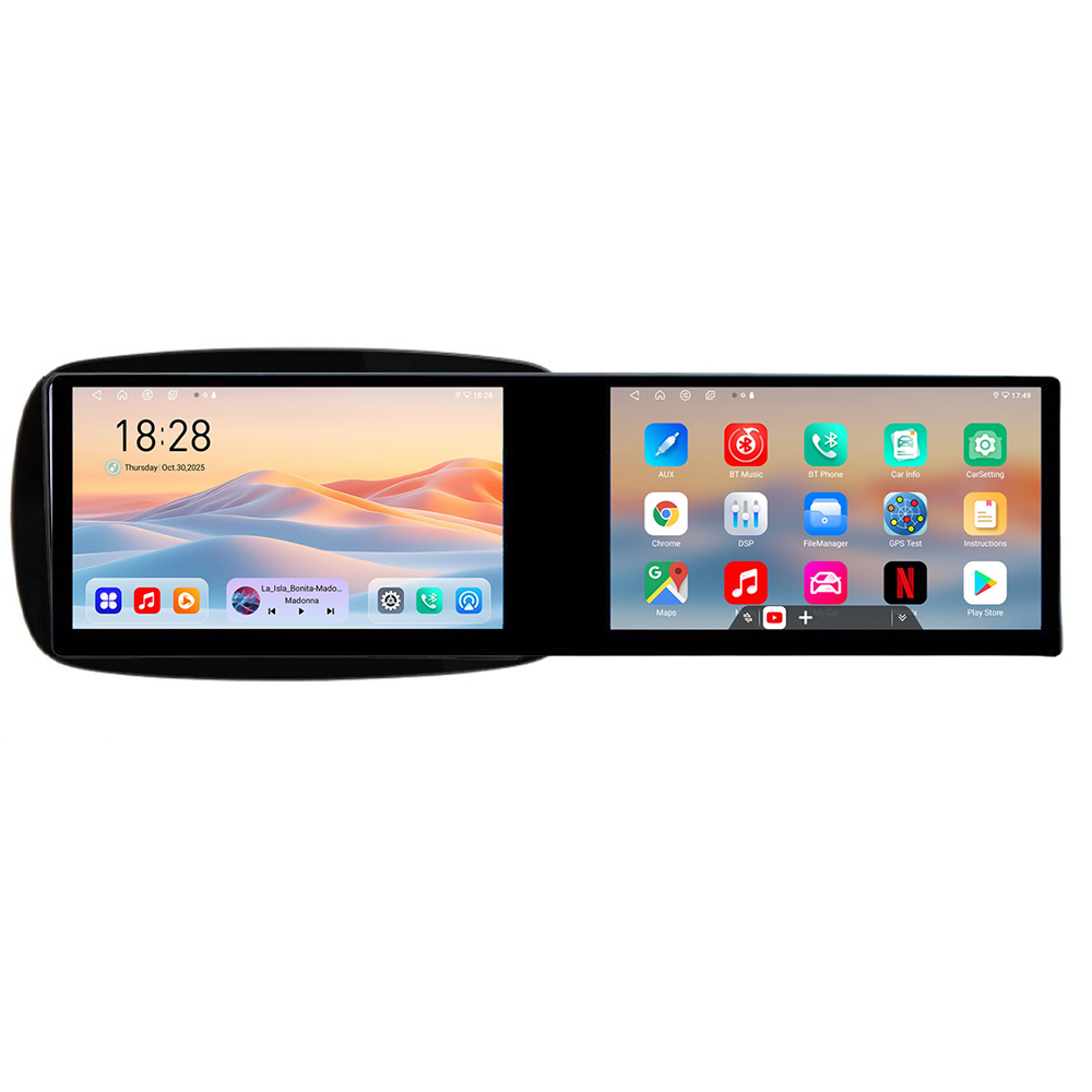 Navigatie Smart For Two 2015- Kit-Smart15 Edotec 2 ecrane 8 core 4+128 21.6 inch Incell android Wifi 5Ghz gps internet a CarStore Technology