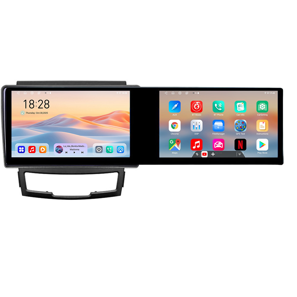 Navigatie Ssangyong Korando 2011- 2013 Kit-159 Edotec 2 ecrane 8 core 4+128 21.6 inch Incell android Wifi 5Ghz gps internet CarStore Technology