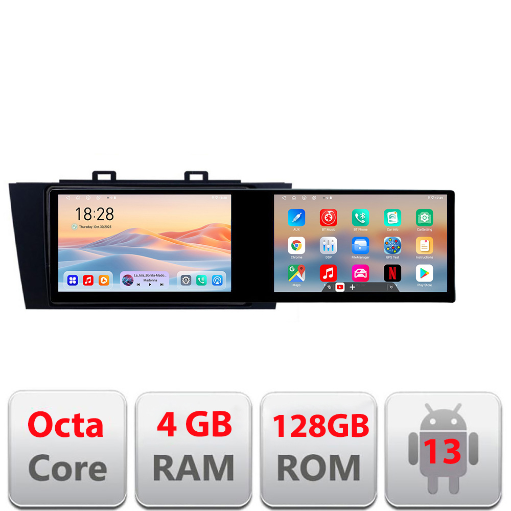 Navigatie Subaru Outback 2014-2019 sau Subaru XV 2017-2018 Kit-OUTBACK5 Edotec 2 ecrane 8 core 4+128 21.6 inch Incell android Wifi 5Ghz gps internet CarStore Technology