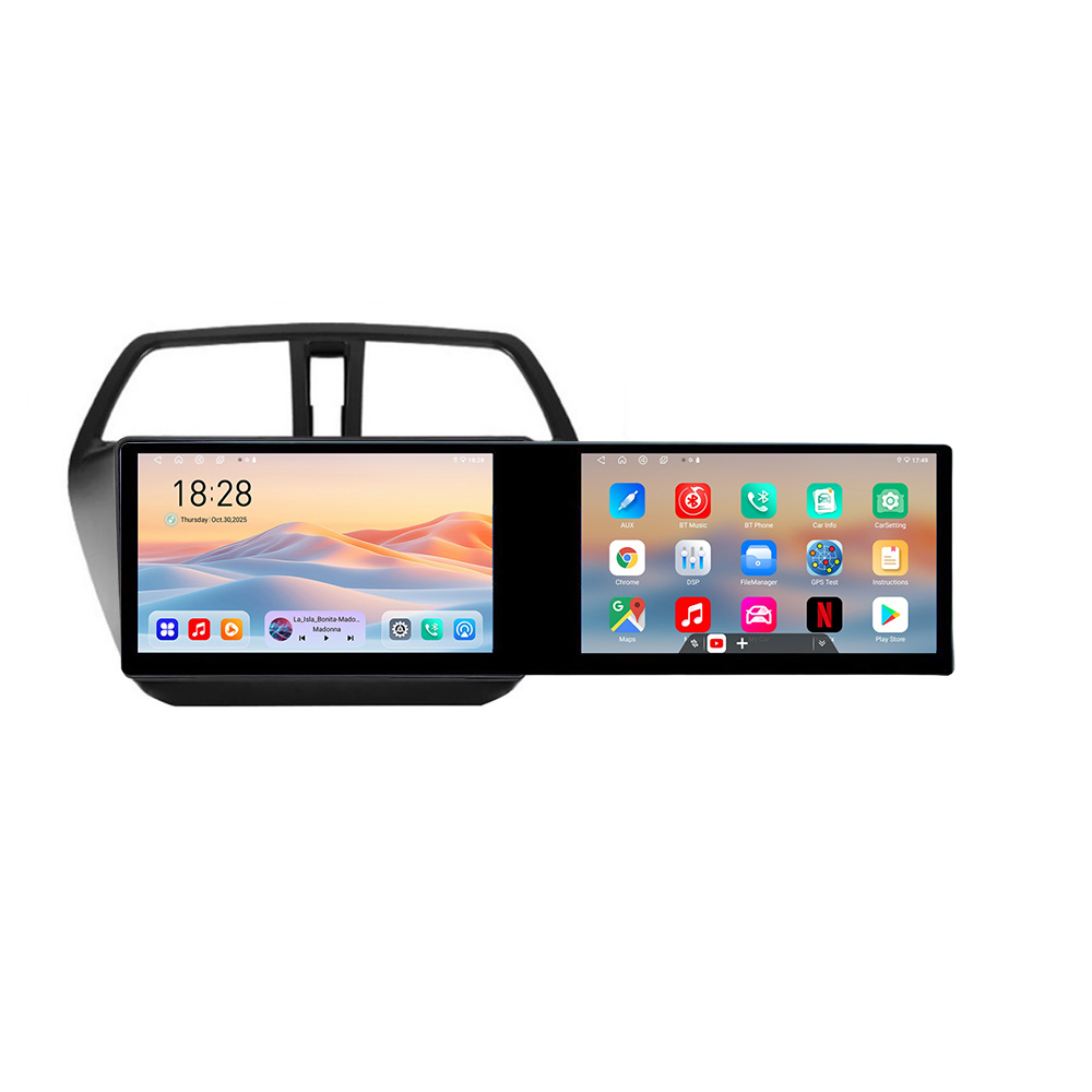 Navigatie Suzuki S-Cross Kit-337 Edotec 2 ecrane 8 core 4+128 21.6 inch Incell android Wifi 5Ghz gps internet CarStore Technology